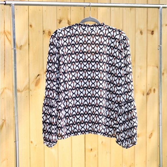 Worthington Abstract Blouse - Picture 2 of 2